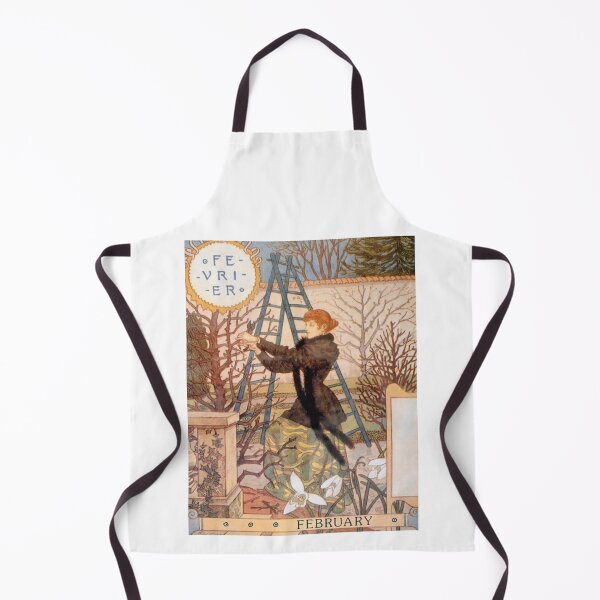 Item preview, February Eugene Grasset La Belle Jardiniere designed and sold by ThePalStore.