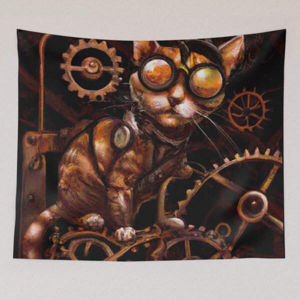 Item preview, Martin the Cat, calibrating the machine (Baroque) designed and sold by thecatandkettle.
