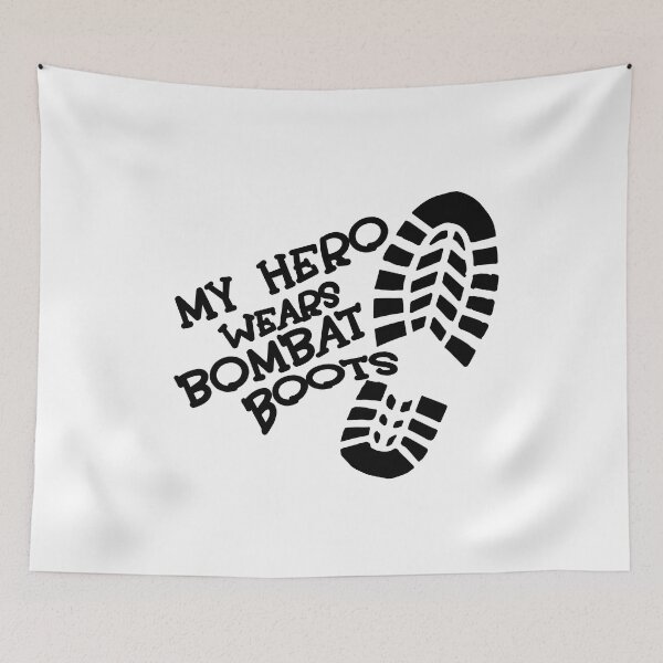 Item preview, My Hero Wears Combat Boots  designed and sold by david parry.