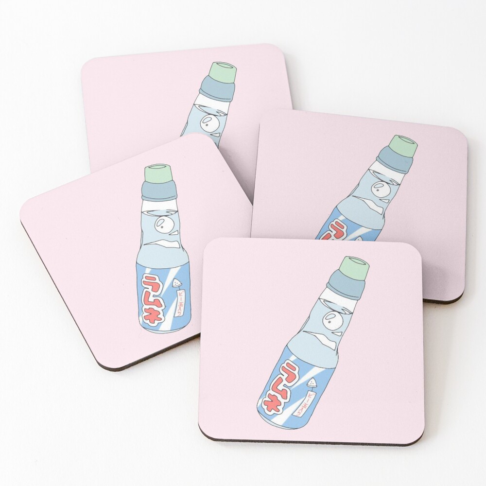 Kawaii Soda Drink Coasters (Set of 4)
