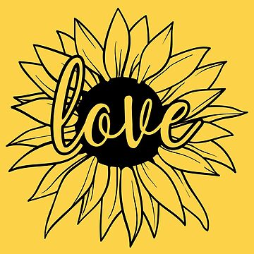 Artwork thumbnail, Love Sunflower - meaningful gifts by stillnessgifts