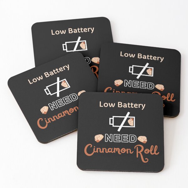 Item preview, Low Battery Need Cinnamon Roll designed and sold by SimplyMe-Plus.