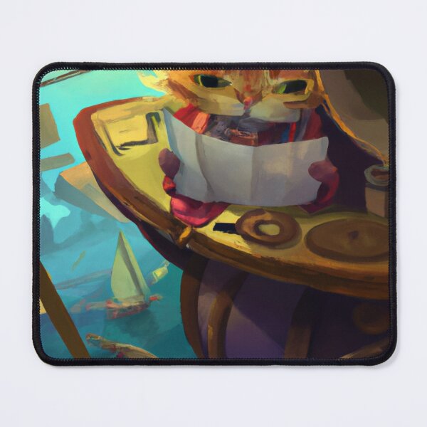 Item preview, Tim the Cat, guiding the fleet (Fantasy) designed and sold by thecatandkettle.