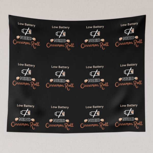 Item preview, Low Battery Need Cinnamon Roll designed and sold by SimplyMe-Plus.