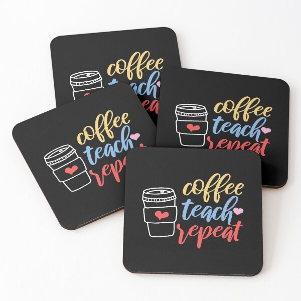 Item preview, Coffee Teach Repeat : Coffee teacher gift idea for mom, dad, son, daugther designed and sold by Best-Designers.