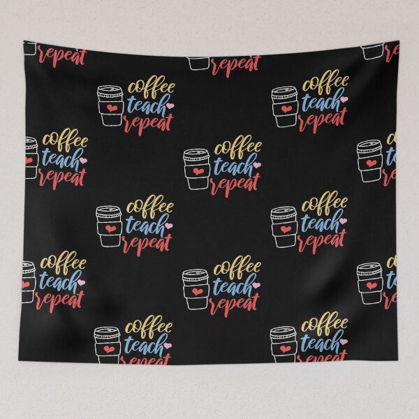 Item preview, Coffee Teach Repeat : Coffee teacher gift idea for mom, dad, son, daugther designed and sold by Best-Designers.