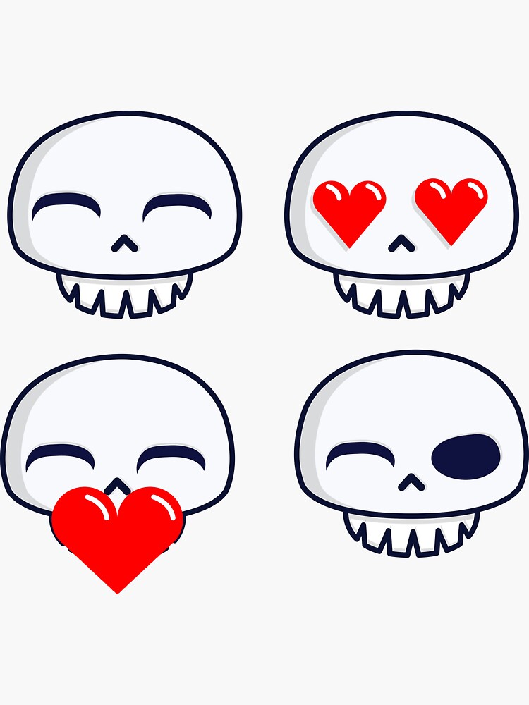 "EMOJIS SKULL " Sticker for Sale by Dae84 | Redbubble