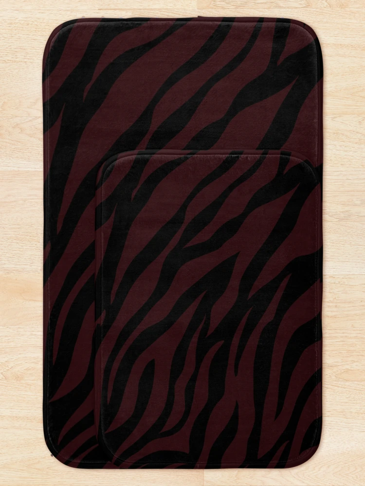 Thumbnail 5 of 6, Bath Mat, Zebra Raisin designed and sold by rootzero.