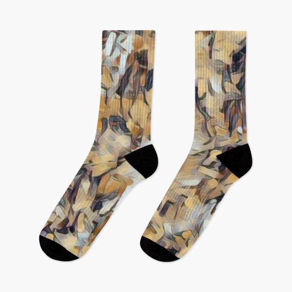 Item preview, Abstract Confetti Golden Yellow Gray Brown designed and sold by LaurenWDesigns.