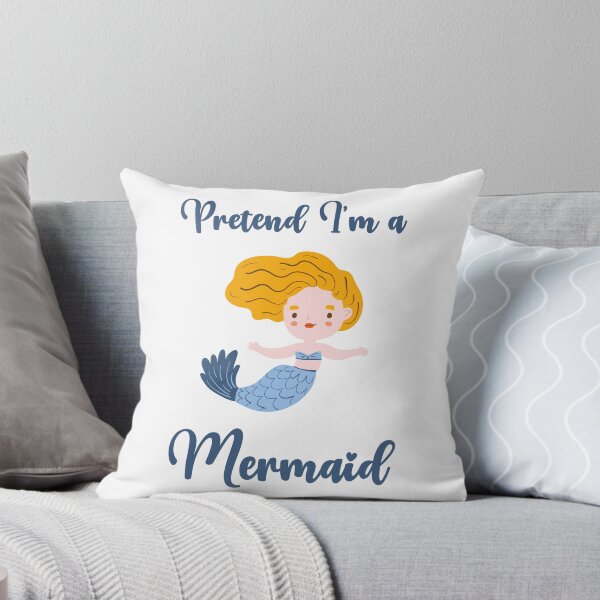 Item preview, Pretend I'm a Mermaid funny cute design designed and sold by absolutdesign.