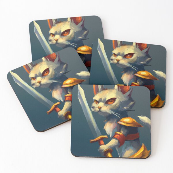 Item preview, Ian the Cat, fierce with sword (Fantasy) designed and sold by thecatandkettle.
