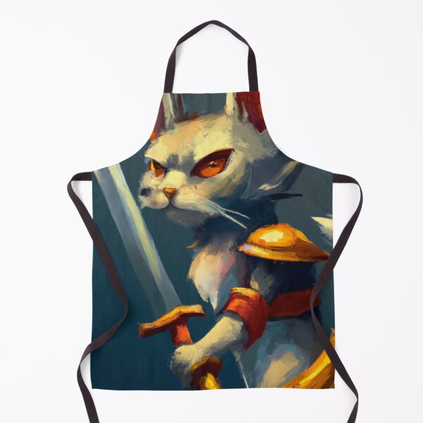 Item preview, Ian the Cat, fierce with sword (Fantasy) designed and sold by thecatandkettle.