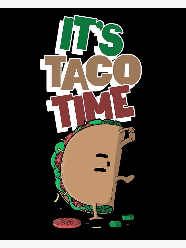 taco-time-mexican-fast-food-poster-for-sale-by-laurayes-redbubble