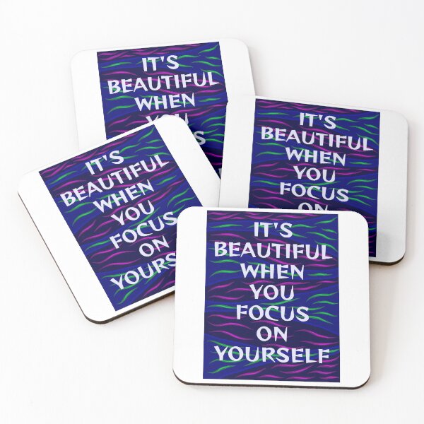 Item preview, Radical Feminist Humanist Quote - It's Beautiful When You Focus On Yourself designed and sold by LethalPixieDust.