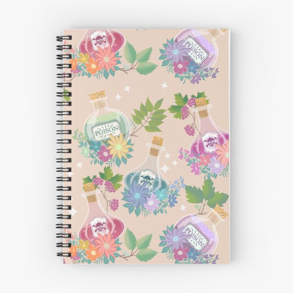 Item preview, Poison bottles and plants pattern  designed and sold by vianahline.