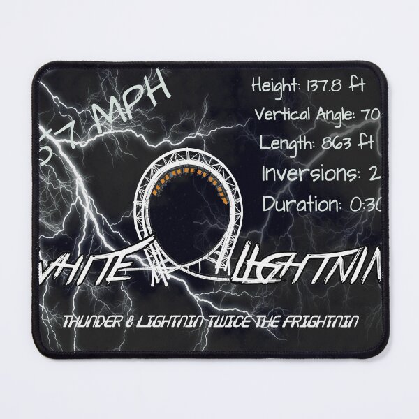 Item preview, White Lightnin' Stats Design designed and sold by DUSTIN Y.