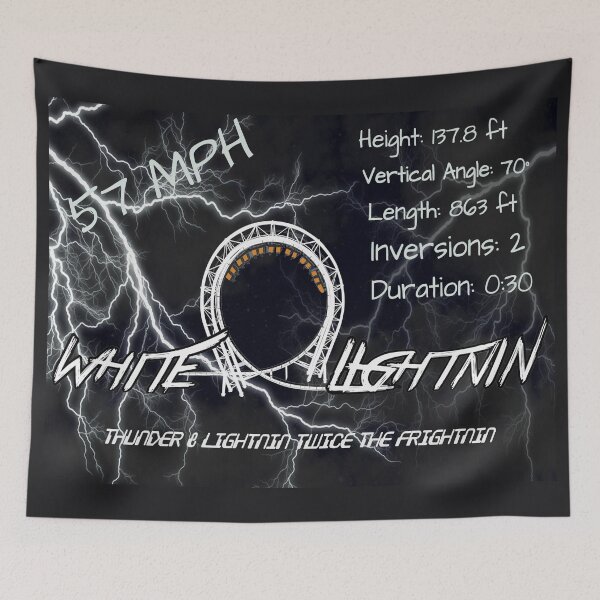 Item preview, White Lightnin' Stats Design designed and sold by DUSTIN Y.