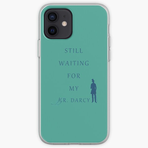 Waiting For My Darcy - Blue iPhone Soft Case