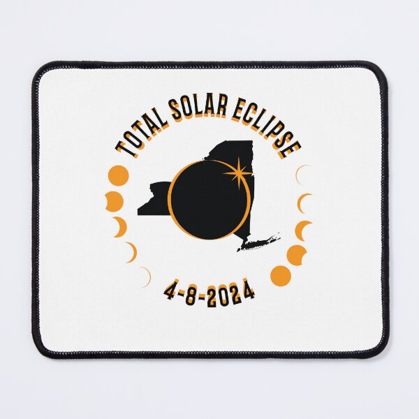 Item preview, New York Total Solar Eclipse Path 2024 Eclipse Souvenir designed and sold by The Junto Shop.