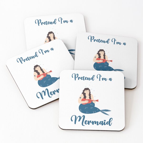 Item preview, Pretend I'm a Mermaid funny cute design designed and sold by absolutdesign.