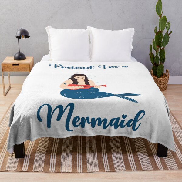 Item preview, Pretend I'm a Mermaid funny cute design designed and sold by absolutdesign.