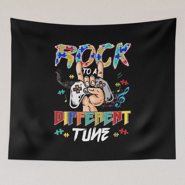 Item preview, Rock To A Different Tune Autism Awareness designed and sold by livasyczosek3.