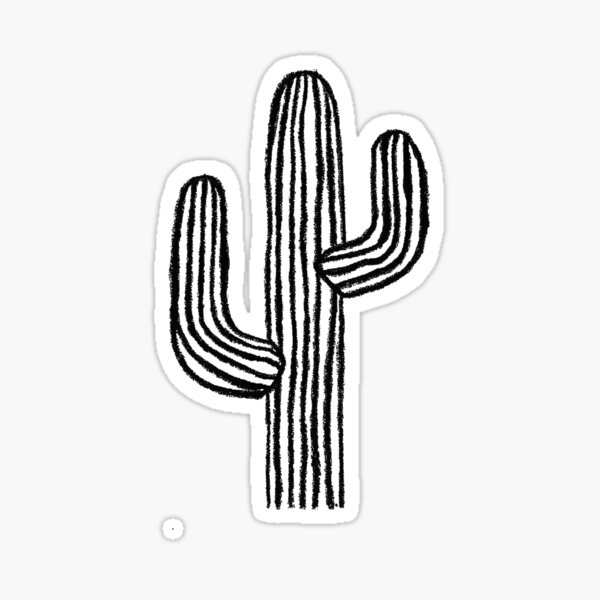 "Cactus" Sticker for Sale by ArtbyAdriane Redbubble