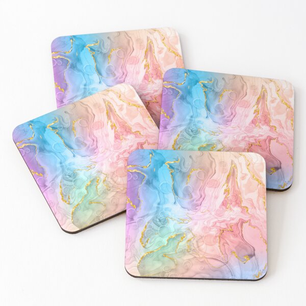 Item preview, Abstract liquid art alcohol ink, liquid marble art design, abstract marble art, liquid art, pastels light watercolor  designed and sold by ZeinabTaha.