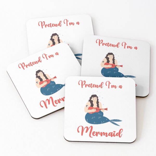 Item preview, Pretend I'm a Mermaid funny cute design designed and sold by absolutdesign.