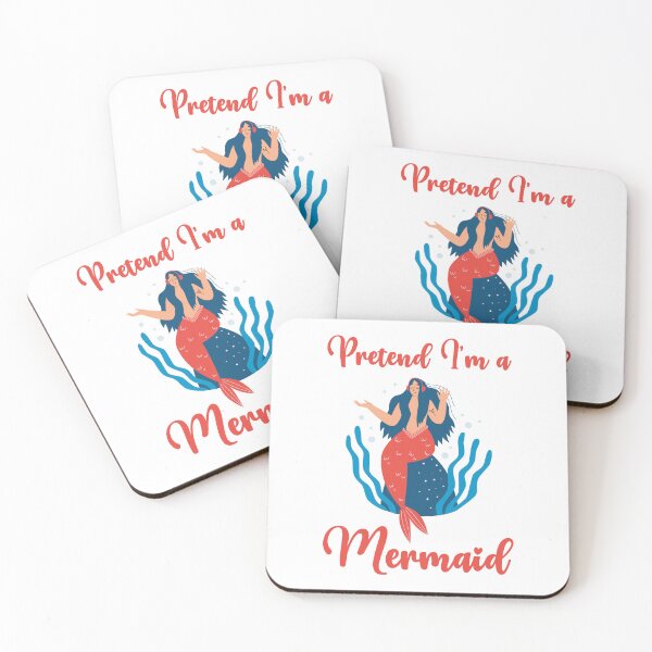 Item preview, Pretend I'm a Mermaid funny cute design designed and sold by absolutdesign.