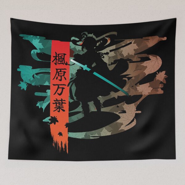 Item preview, Kaedehara Kazuha - Scarlet Leaves Pursue Wild Waves designed and sold by MizukamiDesigns.