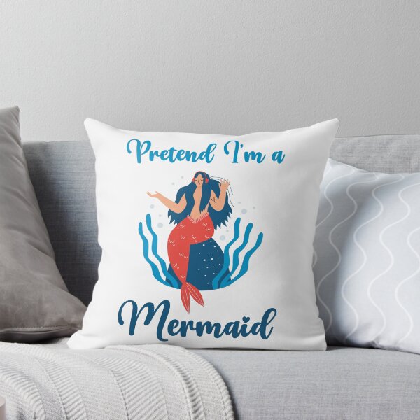 Item preview, Pretend I'm a Mermaid funny cute design designed and sold by absolutdesign.