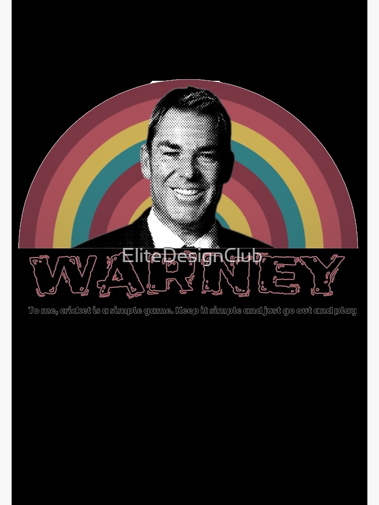 Discover Shane Warne Premium Matte Vertical Poster