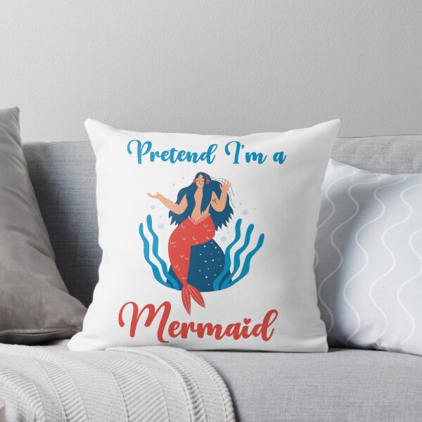 Item preview, Pretend I'm a Mermaid funny cute design designed and sold by absolutdesign.