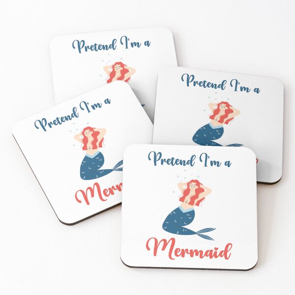 Item preview, Pretend I'm a Mermaid funny cute design designed and sold by absolutdesign.