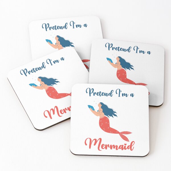 Item preview, Pretend I'm a Mermaid funny cute design designed and sold by absolutdesign.