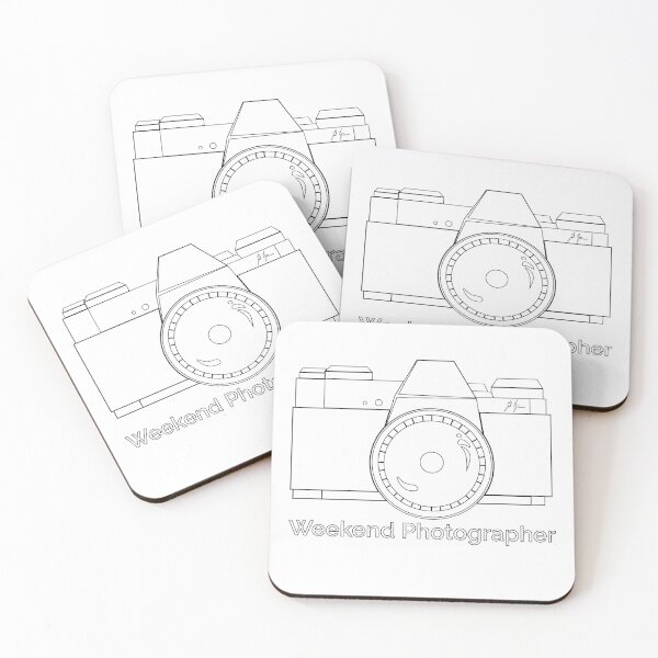 Item preview, Weekend Photographer | Black Outlines designed and sold by ZMorrisDesigns.