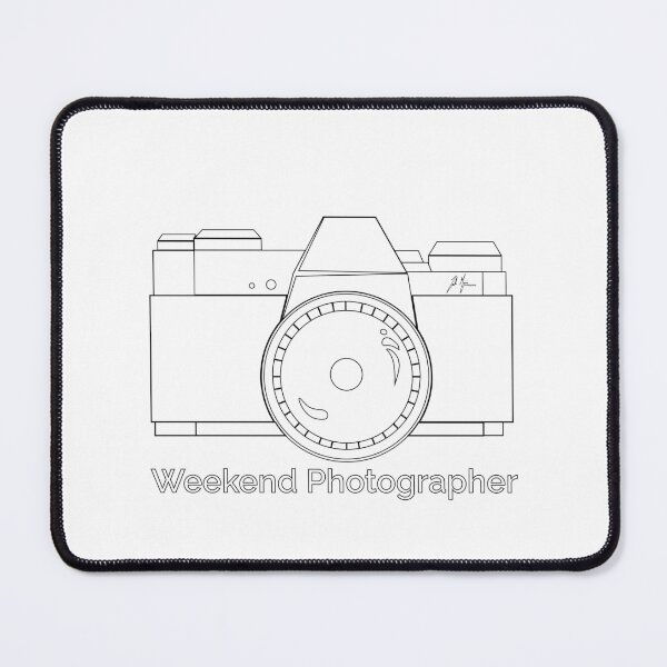 Item preview, Weekend Photographer | Black Outlines designed and sold by ZMorrisDesigns.