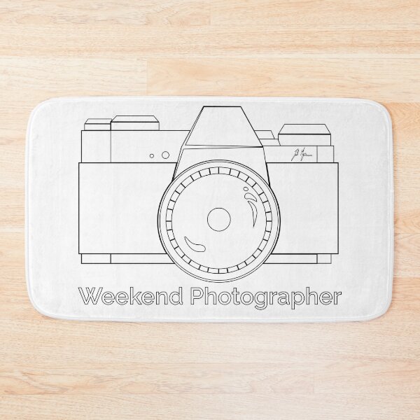 Item preview, Weekend Photographer | Black Outlines designed and sold by ZMorrisDesigns.