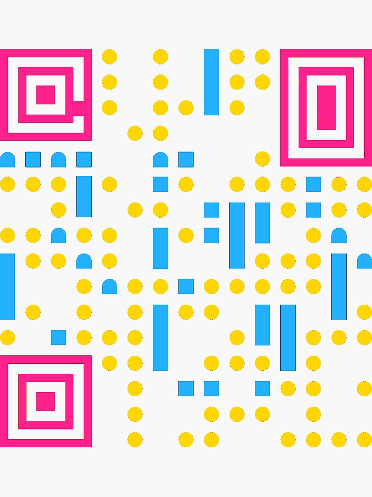 "LGBTQ+ Pan Closeted Pride QR Code" Sticker for Sale by WaterFrogE