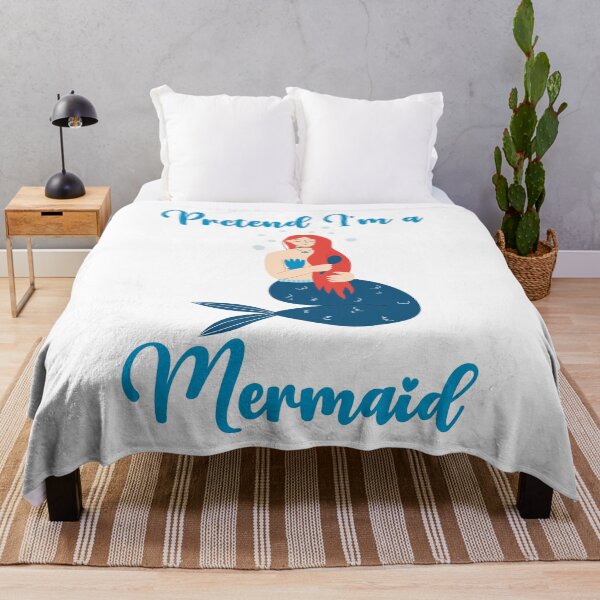 Item preview, Pretend I'm a Mermaid funny cute design designed and sold by absolutdesign.