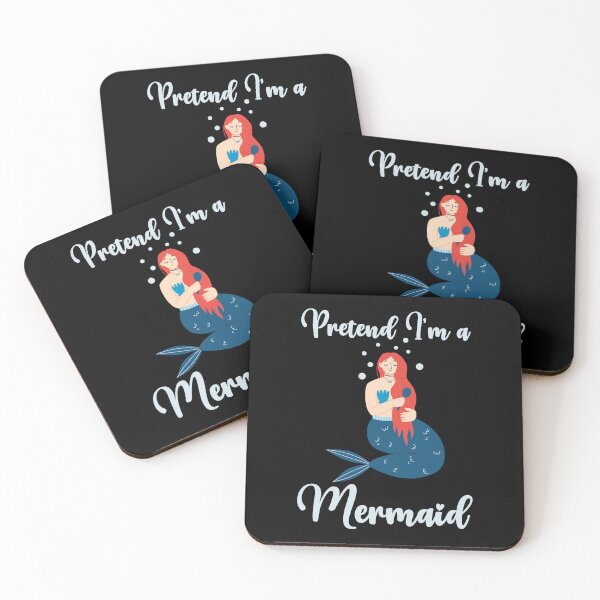 Item preview, Pretend I'm a Mermaid funny cute design designed and sold by absolutdesign.