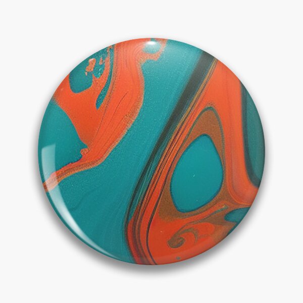 Item preview, Blue and Orange Marble designed and sold by DeepSymbolism.