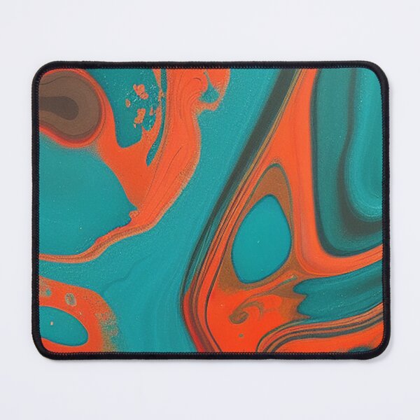 Item preview, Blue and Orange Marble designed and sold by DeepSymbolism.