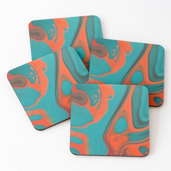 Item preview, Blue and Orange Marble designed and sold by DeepSymbolism.