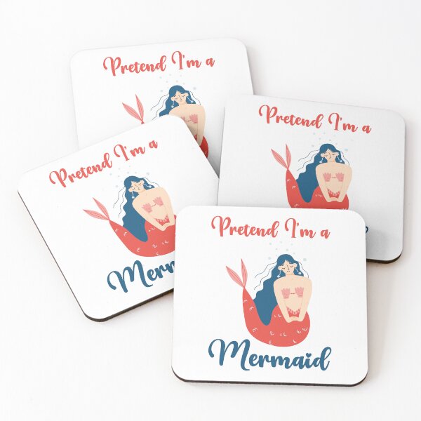 Item preview, Pretend I'm a Mermaid funny cute design designed and sold by absolutdesign.