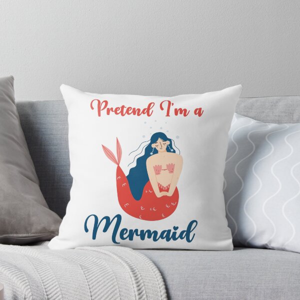 Item preview, Pretend I'm a Mermaid funny cute design designed and sold by absolutdesign.