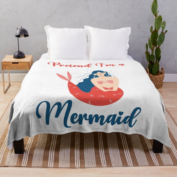 Item preview, Pretend I'm a Mermaid funny cute design designed and sold by absolutdesign.