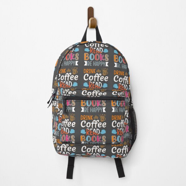 Item preview, drink coffee read books be happy t-shirt design For Coffee Lovers designed and sold by MarvellTeeZone.