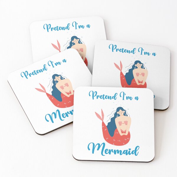 Item preview, Pretend I'm a Mermaid funny cute design designed and sold by absolutdesign.